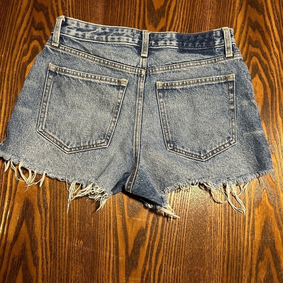 Abercrombie & Fitch Annie high-rise Jean shorts women’s 28 / 6 Cut off EUC boho - Picture 10 of 16